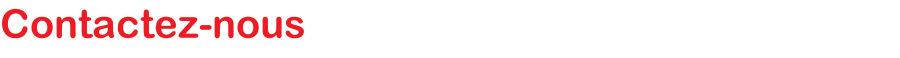 Contactez-nous